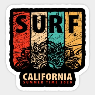 Surf California Sticker